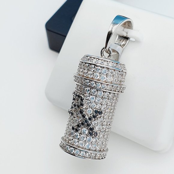 "925 Sterling Silver Cubic Zircon Pendant, UU1P7A7111 - Picture 1 of 11